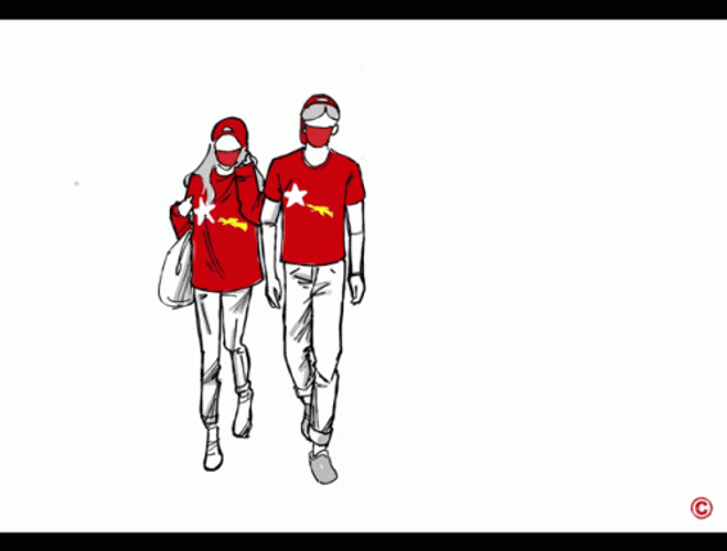 Burma Couple Vote Democracy GIF