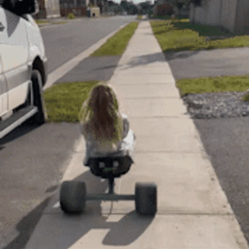 Burn Rubber Turn Around GIF
