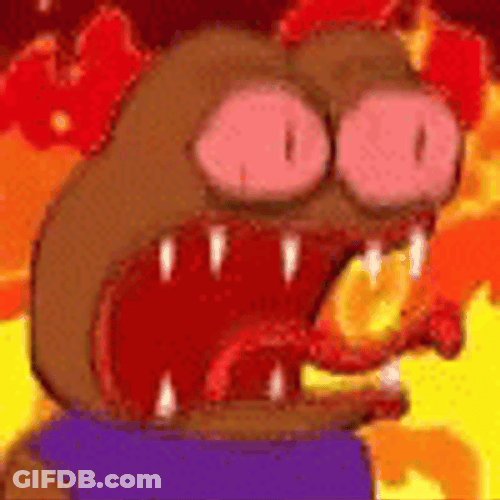 Burning Big Eyes Hot As Hell GIF
