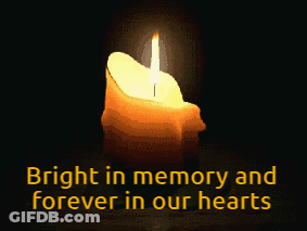 Burning Candle Bright In Memory GIF