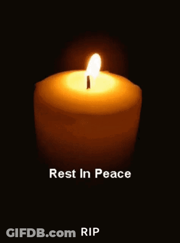 Burning Candle Rest In Peace GIF