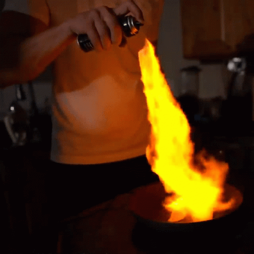 Burning Egg On Fire GIF