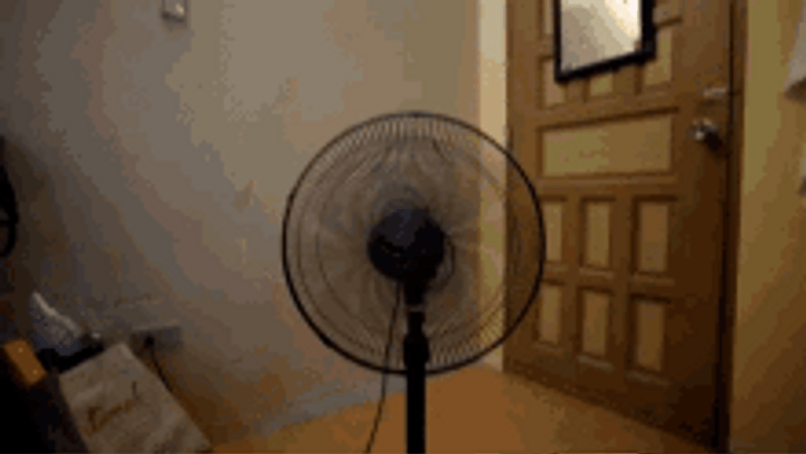 Burning Electric Fan Effects GIF