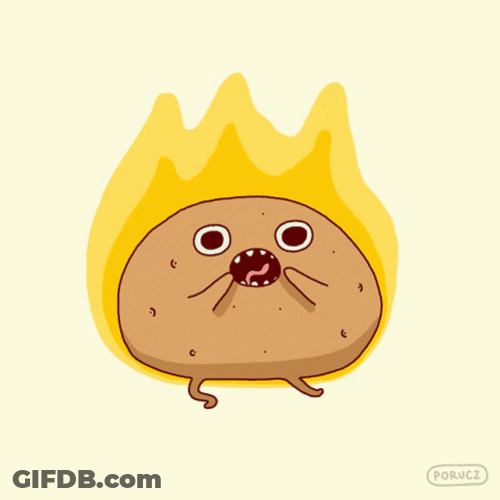 Burning Hot Potato Dance GIF