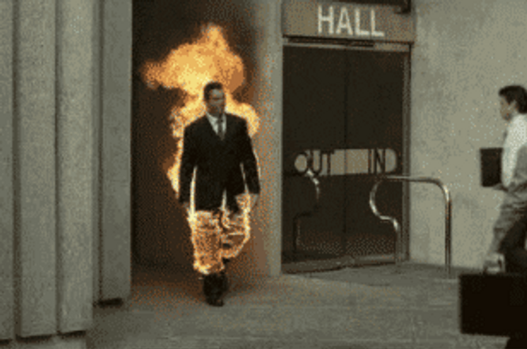 Burning Man On Fire GIF