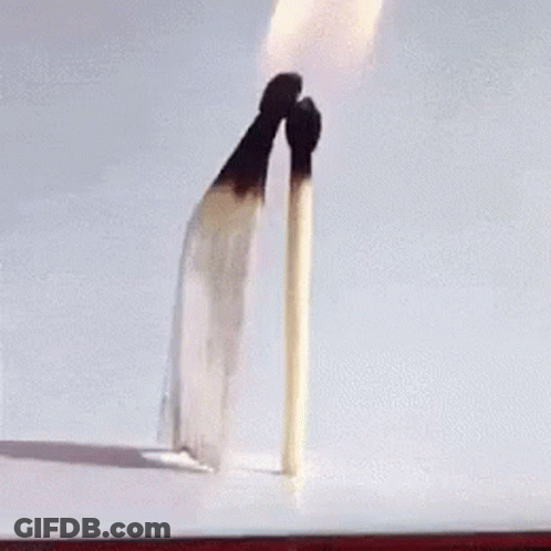 Burning Match With Flame GIF