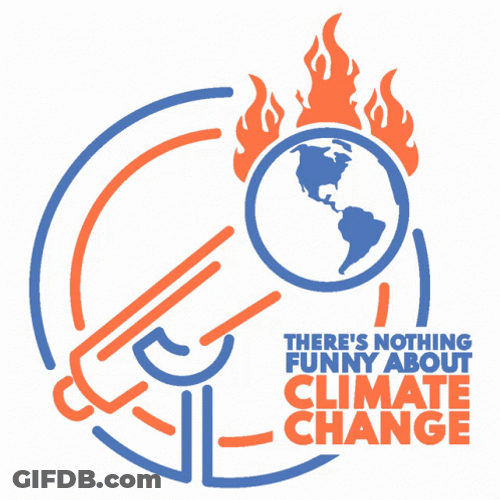 Burning Mic Indicating Climate Change GIF
