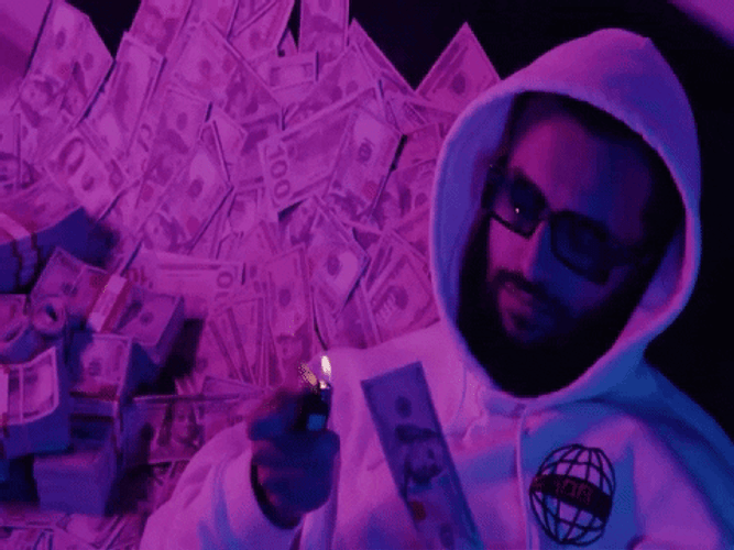Burning Money Gas Expenses Meme GIF