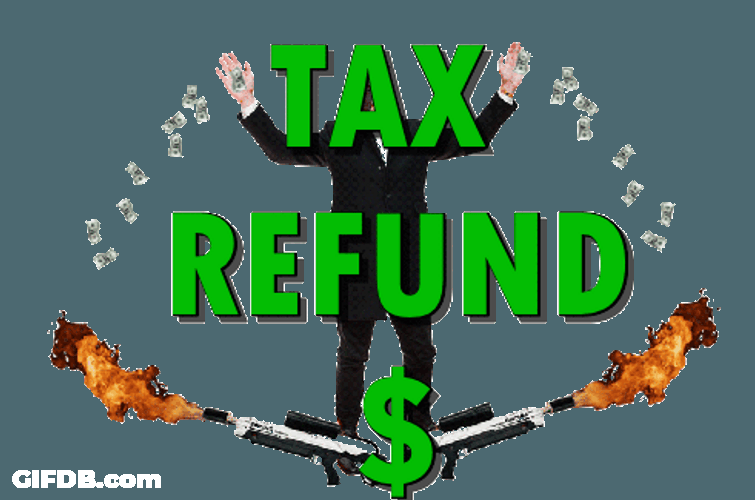 Burning Money Tax Refund Template Fire GIF