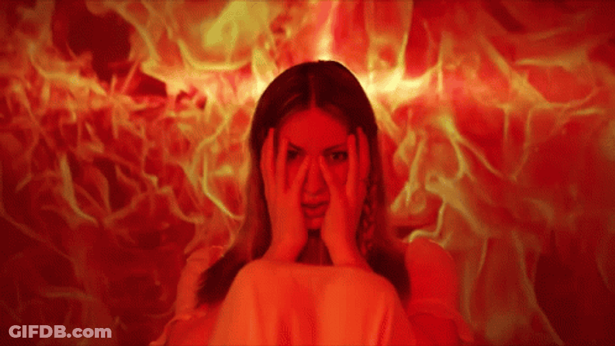 Burning Natalie Wynn GIF
