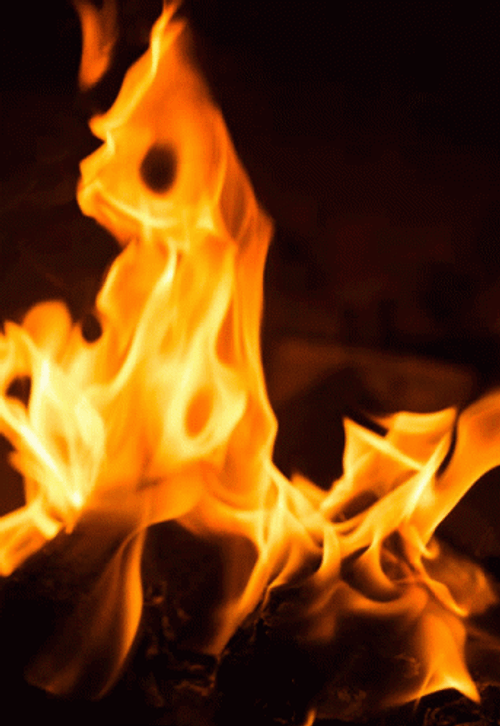 Burning Orange Chama GIF