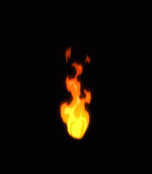 Burning Red Yellow Chama GIF