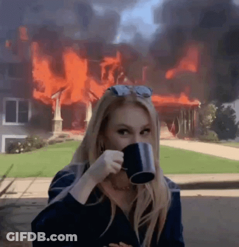 Burning Tires In Field GIF