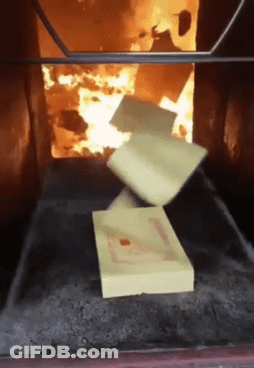 Burning Tons Of Papers GIF