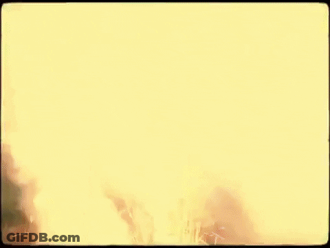 Burning Tree With Smoke GIF