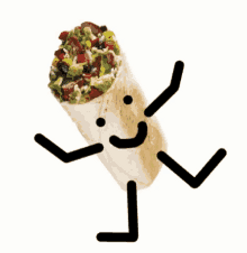 Burrito Stick Man Dance GIF