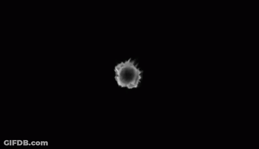 Bursting On Black Screen GIF