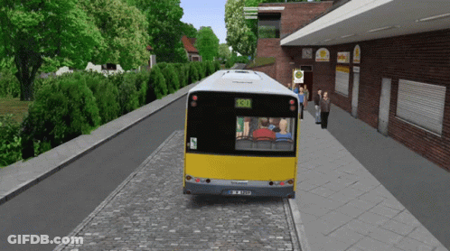 Bus Number 130 On Back GIF
