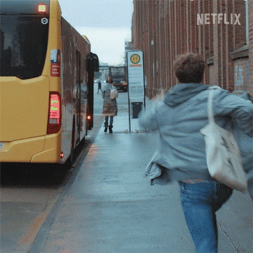 Bus Running Wait For Me Luke Mockridge GIF