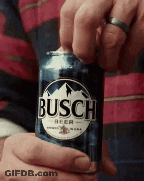 Busch Light Beer Chug GIF