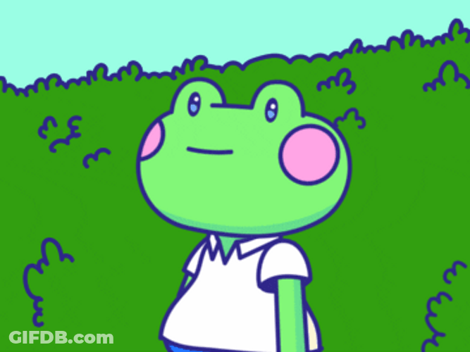 Bush Frog Slowly Hides GIF