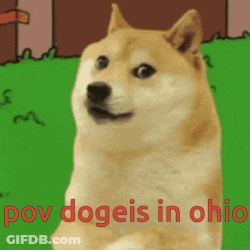 Bush Hiding Doge Meme GIF