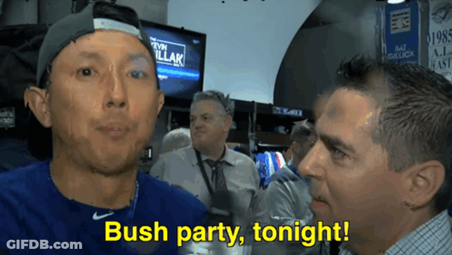 Bush Party Tonight Let's Go GIF