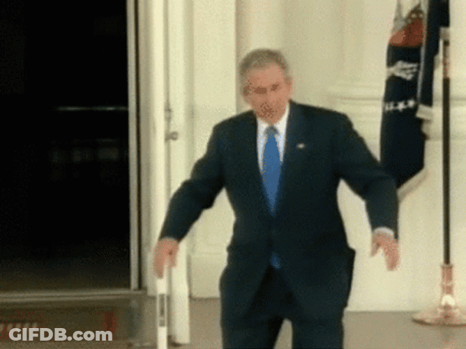 Bush Shoe Dance Pose GIF