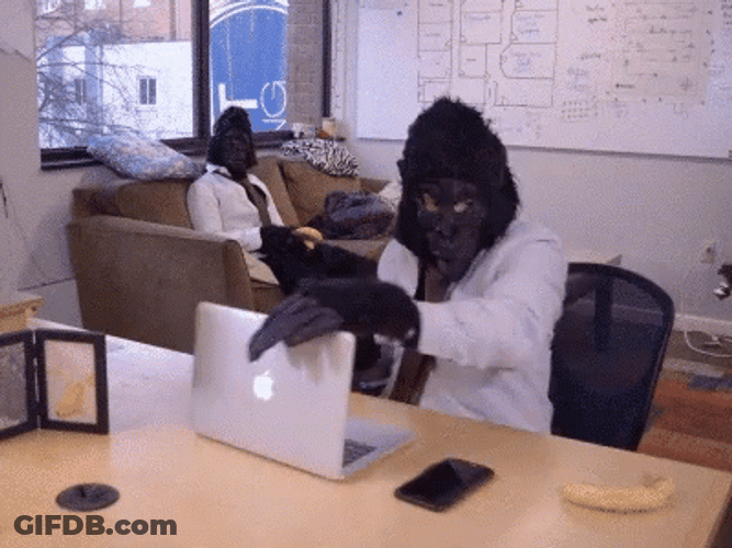 Business Ape Break Time GIF