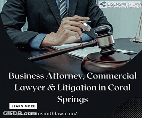 Business Attorney Commercial Lawyer & Litigation In Coral Springs Learn More At Https://eisensmithlaw.com/ GIF