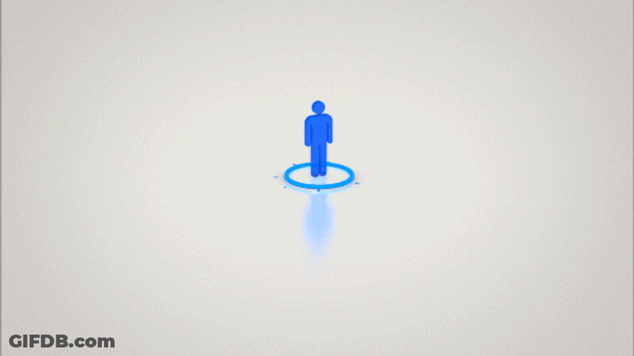 Business Human Figures With Lines Around Social Distancing GIF
