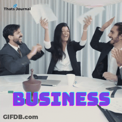 Business People Celebrating Business GIF