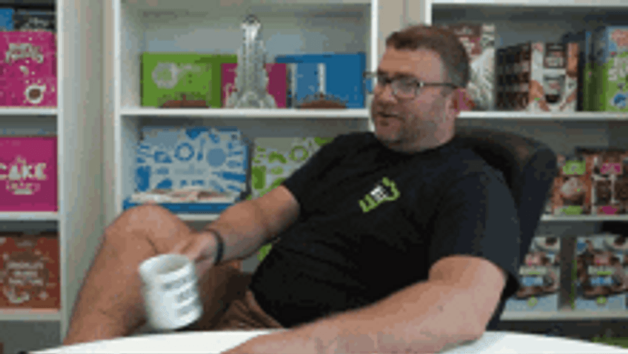 Businessman Drinking Coffee That Escalated Quickly GIF