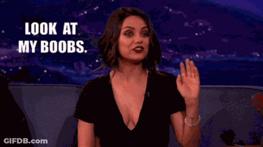 Busty Actress MIla Kunis GIF