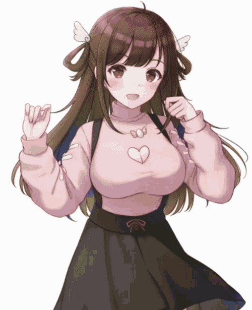 Busty Anime Cute Girl Miori Celesta GIF