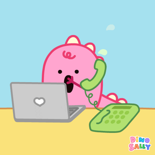 Busy Monday Dino Sally Frantic Laptop Typing GIF
