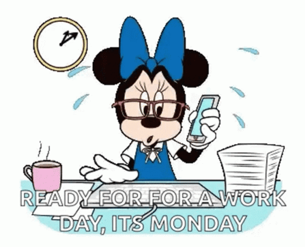 Busy Monday Minnie Mouse Disney GIF
