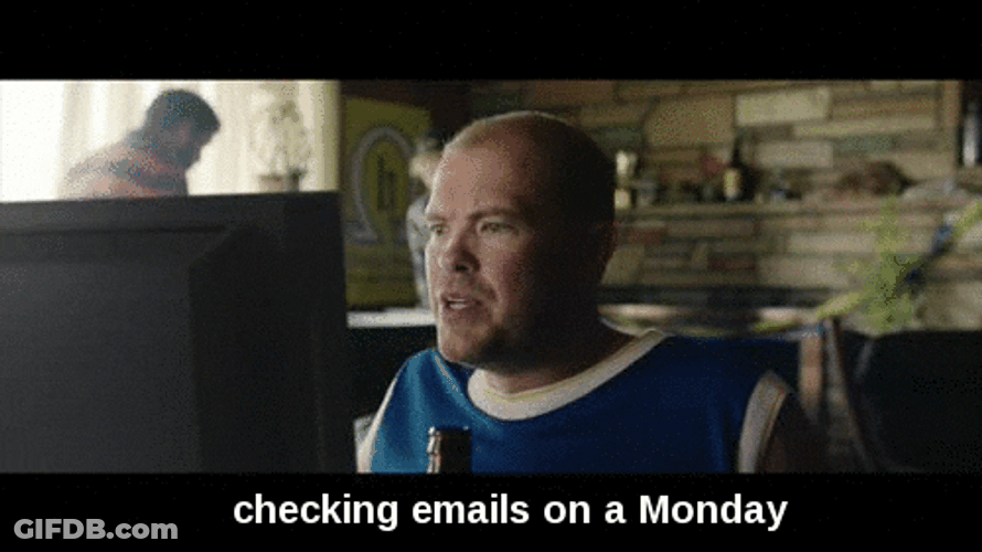 Busy Monday Punched By Computer Meme GIF