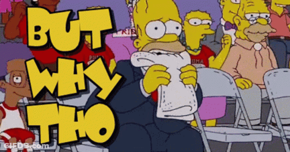 But Y Tho Homer Simpson GIF