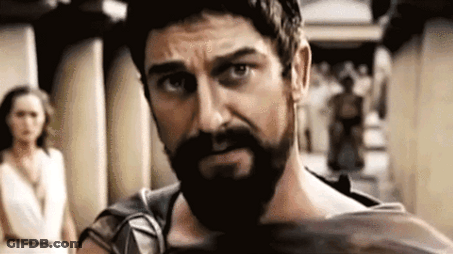 Butler Screaming This Is Sparta GIF