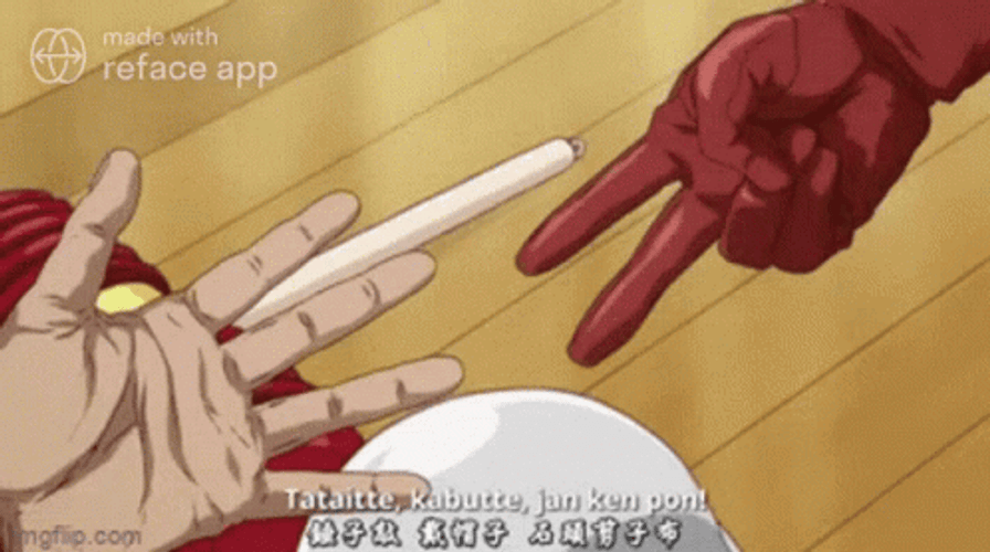 Buttchin Guy One Punch Man Metal Bat GIF
