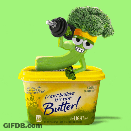 Butter Gym Eat GIF