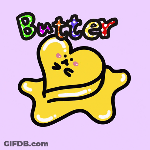 Butter Heart Emoji GIF