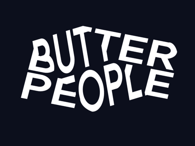 Butter People Slide Typography GIF