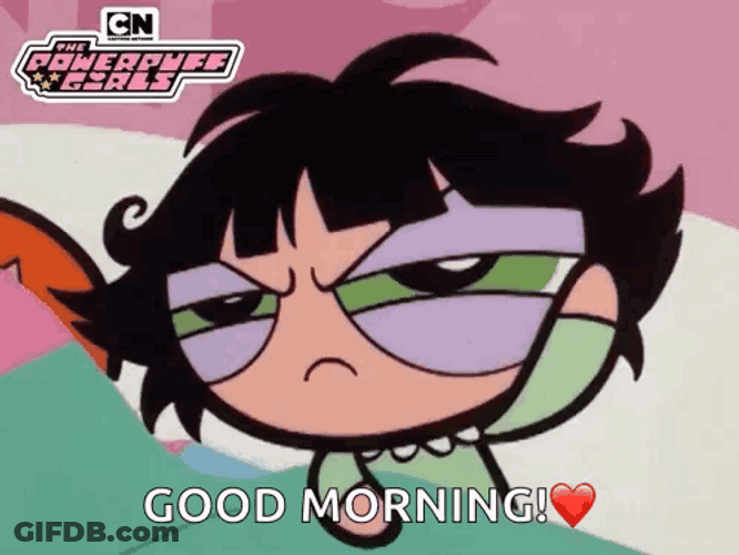 Buttercup Good Morning Just Waking Up GIF