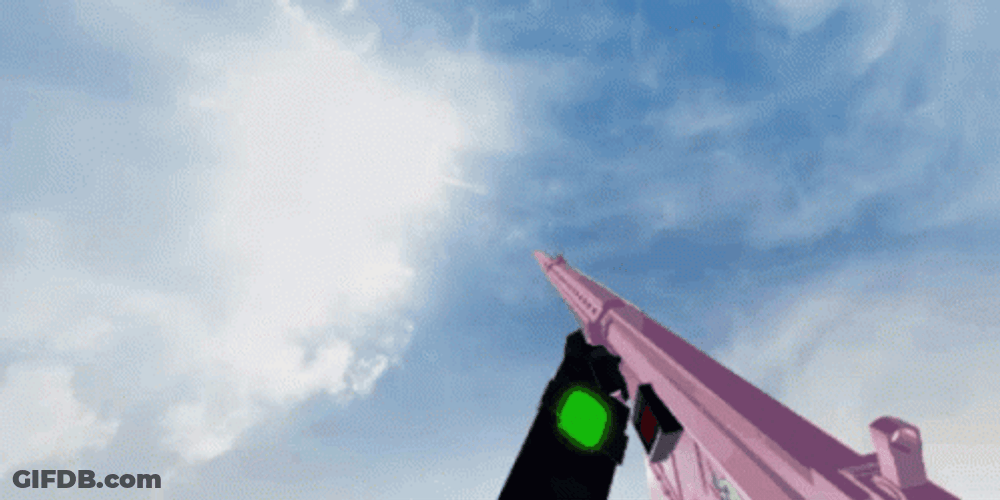 Butterfly Knife Clear Skies GIF