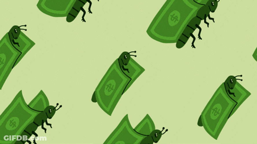 Butterfly Money Flying GIF