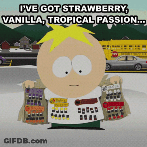 Butters Stotch Vape Flavors GIF