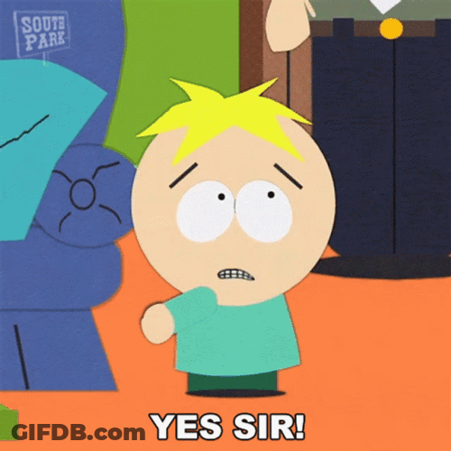 Butters Stotch Yes Master GIF