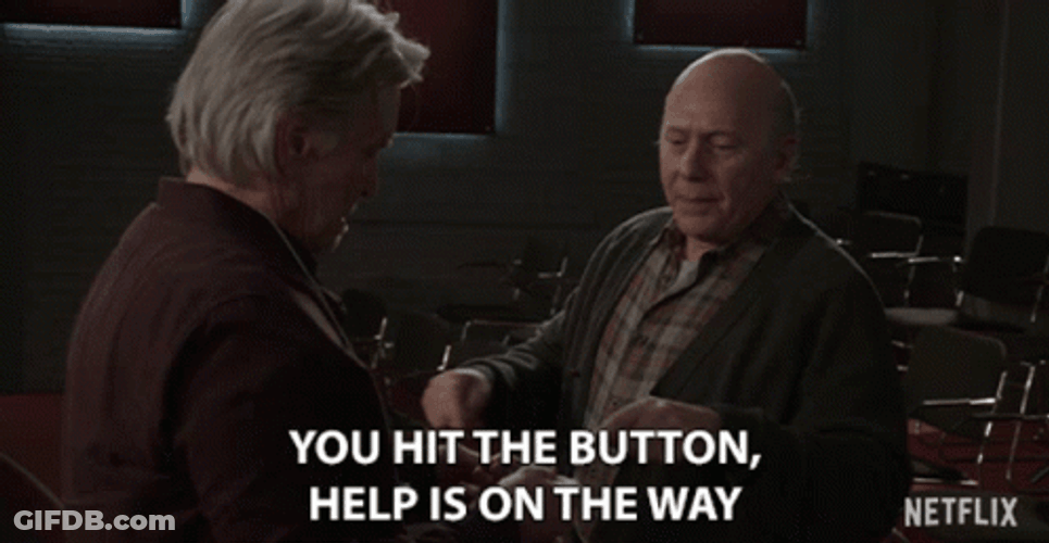 Button Help Is On The Way Dear GIF